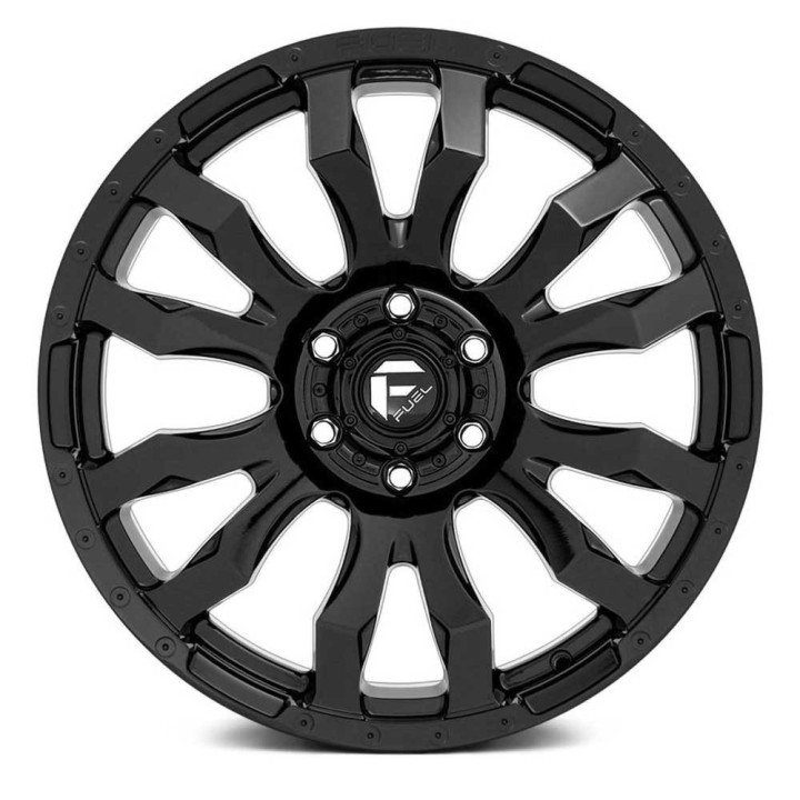 Alloy Wheel, FUEL D675 BLITZ, 20x9.0, ET 20, 6x135, 87.1, Black - EDK.ro
