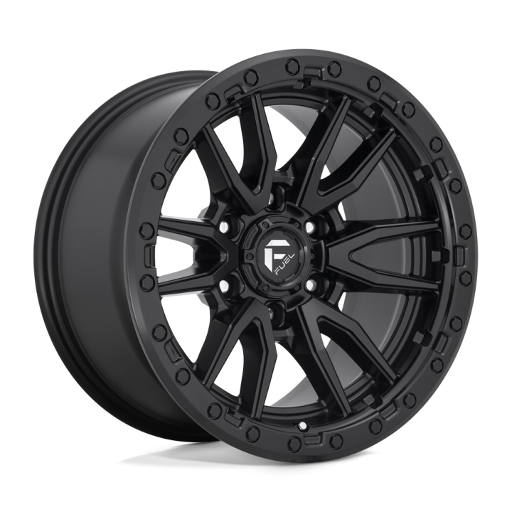 Alloy Wheel, FUEL D679 REBEL, 17x9.0, ET -12, 6x135, 87.1, Black - EDK.ro