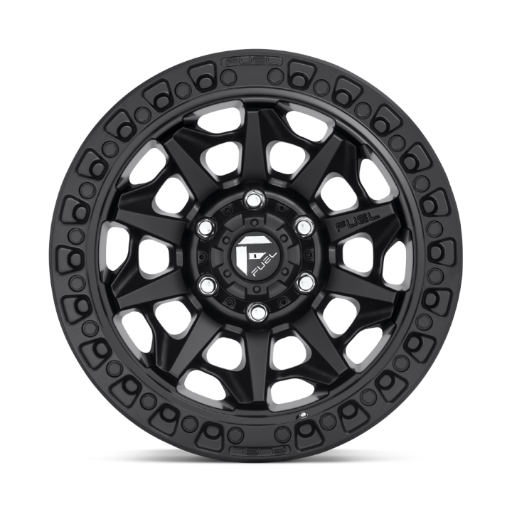 Jantă de Aluminiu, FUEL D694 COVERT, 17x9.0, ET 1, 6x135, 87.1, Negru - EDK.ro