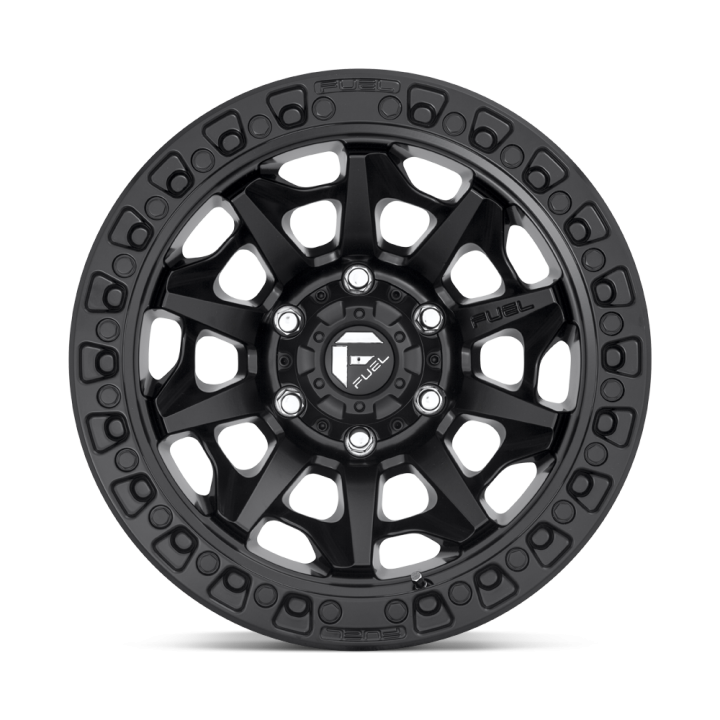 Jantă de Aluminiu, FUEL D694 COVERT, 17x9.0, ET -12, 6x135, 87.1, Negru - EDK.ro