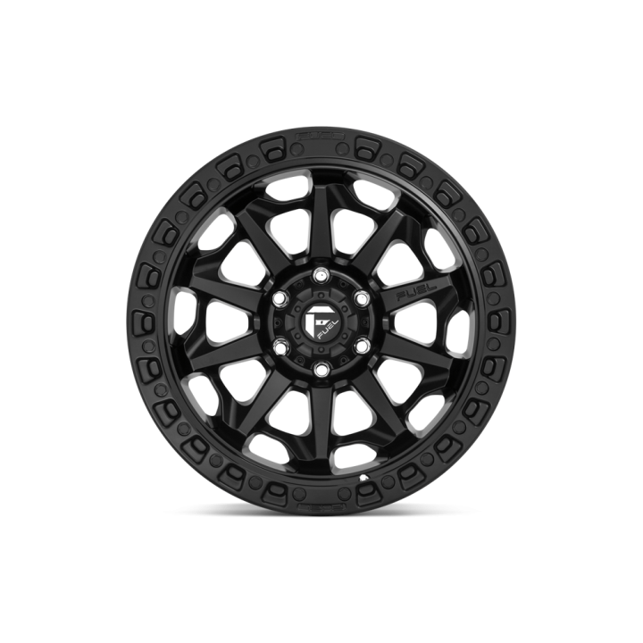 Alloy Wheel, FUEL D694 COVERT, 18x9.0, ET 1, 6x135, 87.1, Black - EDK.ro
