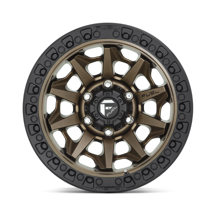 Jantă de Aluminiu, FUEL D696 COVERT, 17x9.0, ET -12, 6x135, 87.1, Negru - EDK.ro