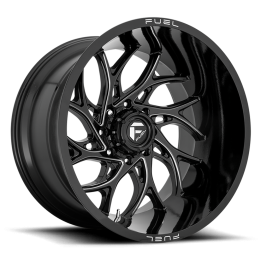 Alloy Wheel, FUEL D741 RUNNER, 20x10.0, ET -18, 6x135, 87.1, Black - EDK.ro