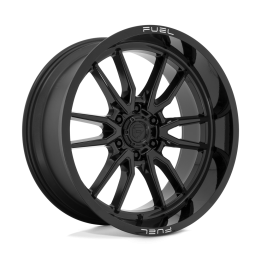 Alloy Wheel, FUEL D760 CLASH, 22x10.0, ET -18, 6x135, 87.1, Black - EDK.ro