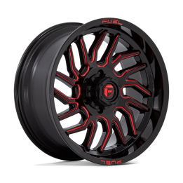 Jantă de Aluminiu, FUEL D808 HURRICANE, 20x9.0, ET 1, 6x135, 87.1, Negru - EDK.ro