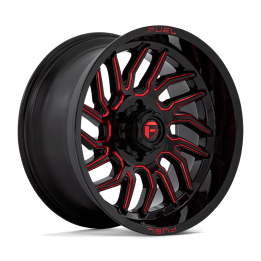 Alloy Wheel, FUEL D808 HURRICANE, 20x10.0, ET -18, 6x135, 87.1, Black - EDK.ro