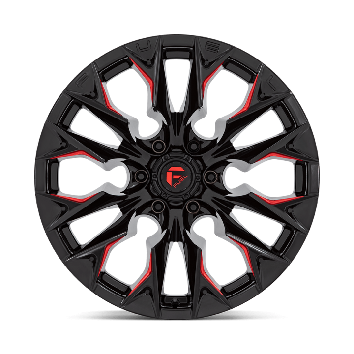 Alloy Wheel, FUEL D823 FLAME, 20x10.0, ET -18, 6x135, 87.1, Black - EDK.ro