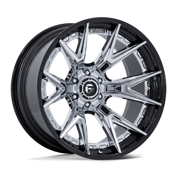 Alloy Wheel, FUEL FC402 CATALYST, 22x12.0, ET -44, 6x135, 87.1, Black - EDK.ro
