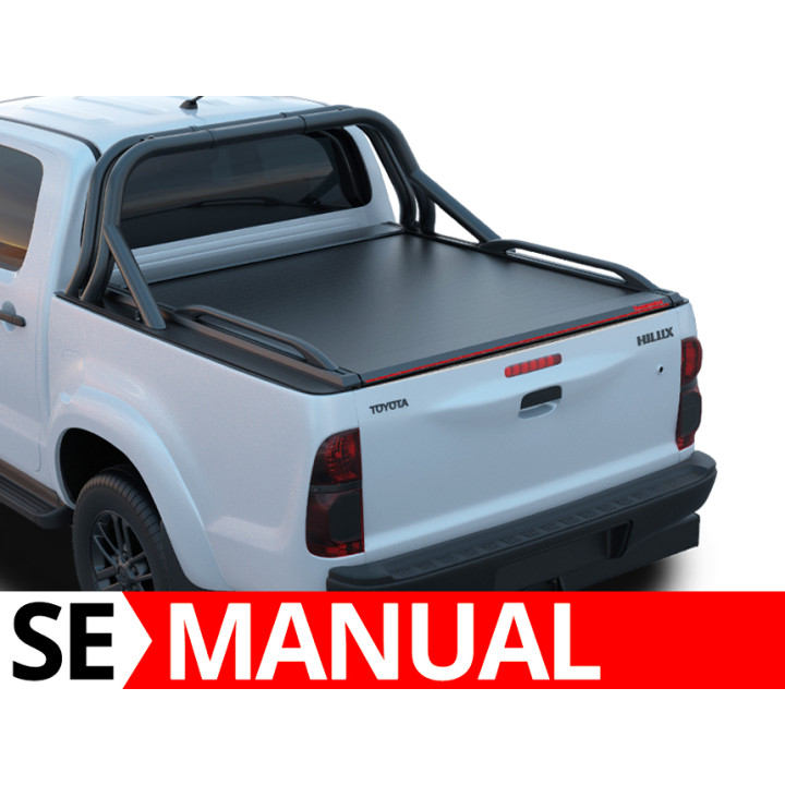 Manual Roll Top Tonneau Bed Cover, Tessera 4x4 SE, Toyota Hilux Double Cab 2005 - 2016 - EDK.ro