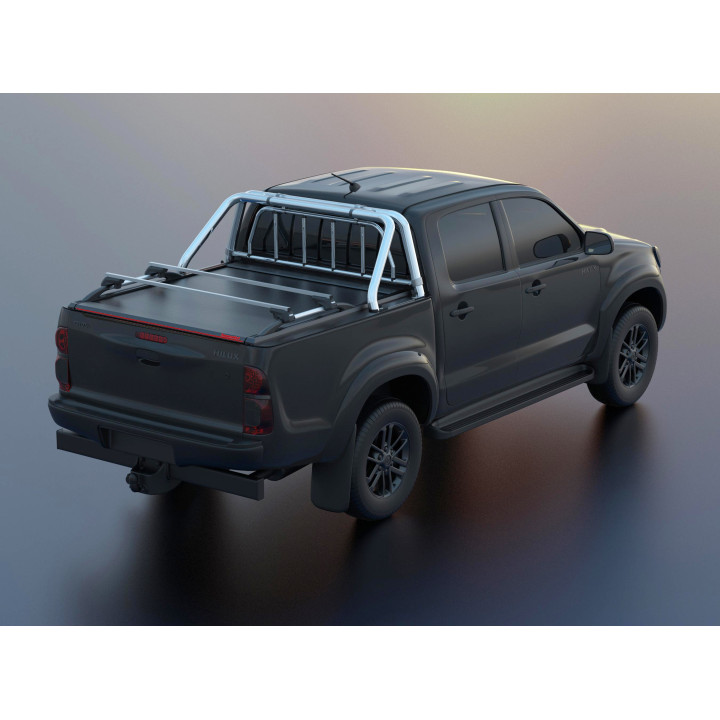 Manual Roll Top Tonneau Bed Cover, Tessera 4x4 SE, Toyota Hilux Double Cab 2005 - 2016 - EDK.ro