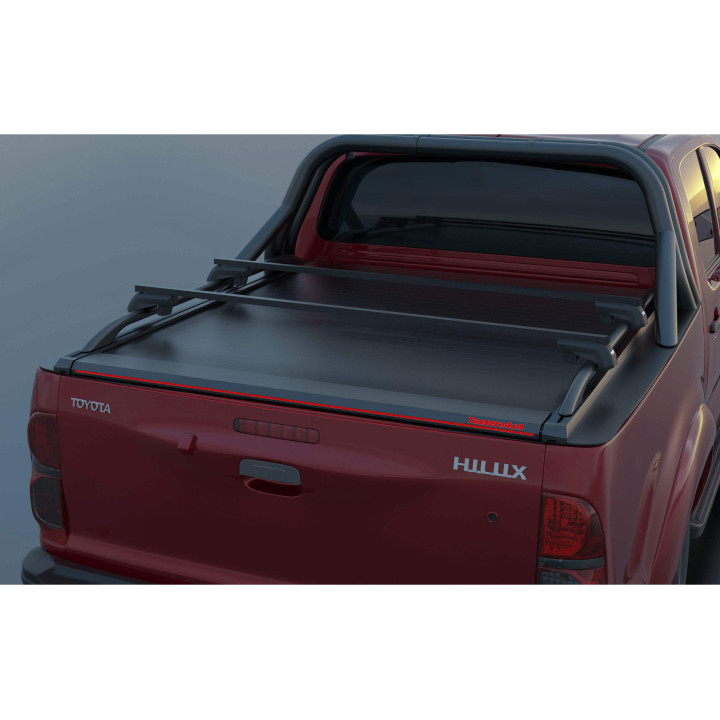 Manual Roll Top Tonneau Bed Cover, Tessera 4x4 SE, Toyota Hilux Double Cab 2005 - 2016 - EDK.ro