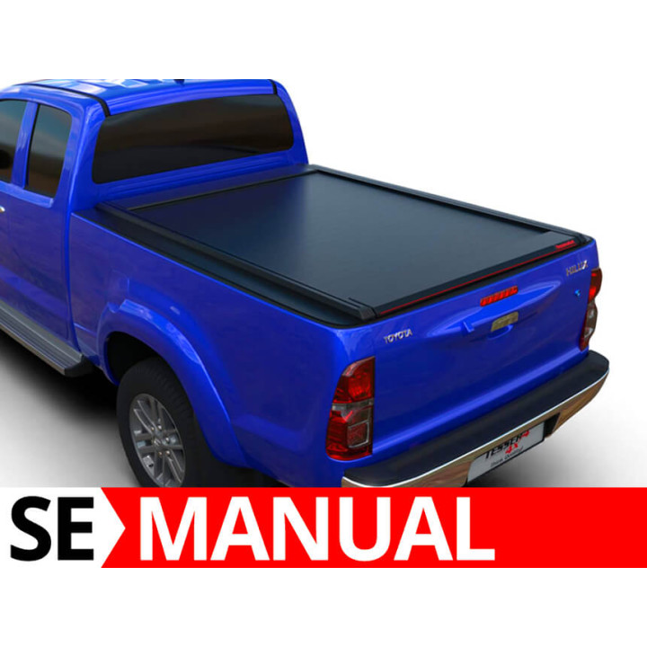 Manual Roll Top Tonneau Bed Cover, Tessera 4x4 SE, Toyota Hilux Extra Cab 2005 - 2016 - EDK.ro