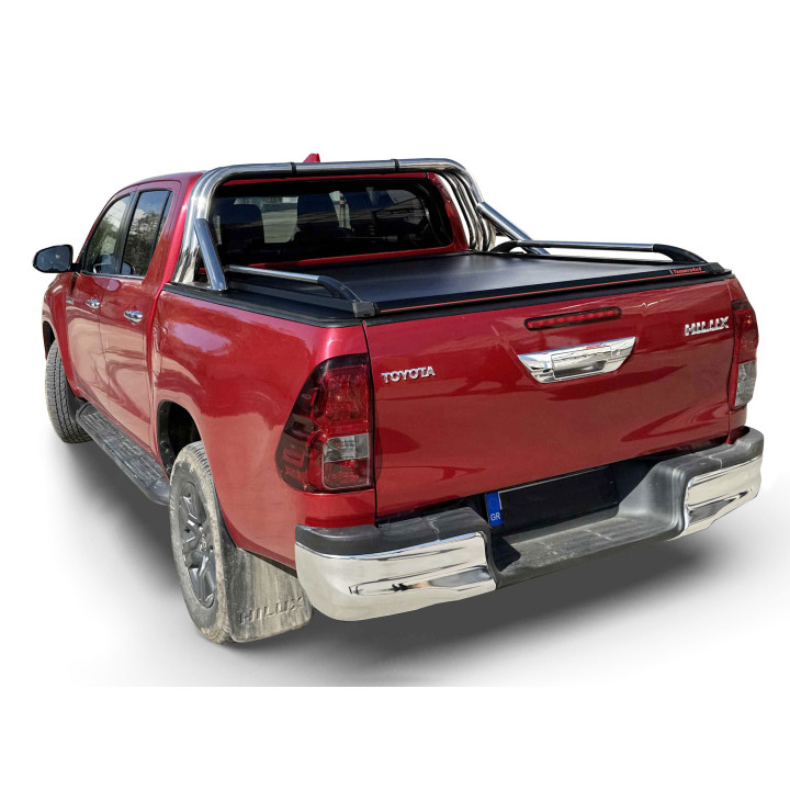 Manual Roll Top Tonneau Bed Cover, Tessera 4x4 SE, Toyota Hilux Double Cab 2016 - 2026 - EDK.ro