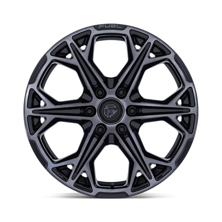 Jantă de Aluminiu, FUEL FC886 HAMMERHEAD, 22x10.0, ET -18, 6x135, 87.1, Negru - EDK.ro