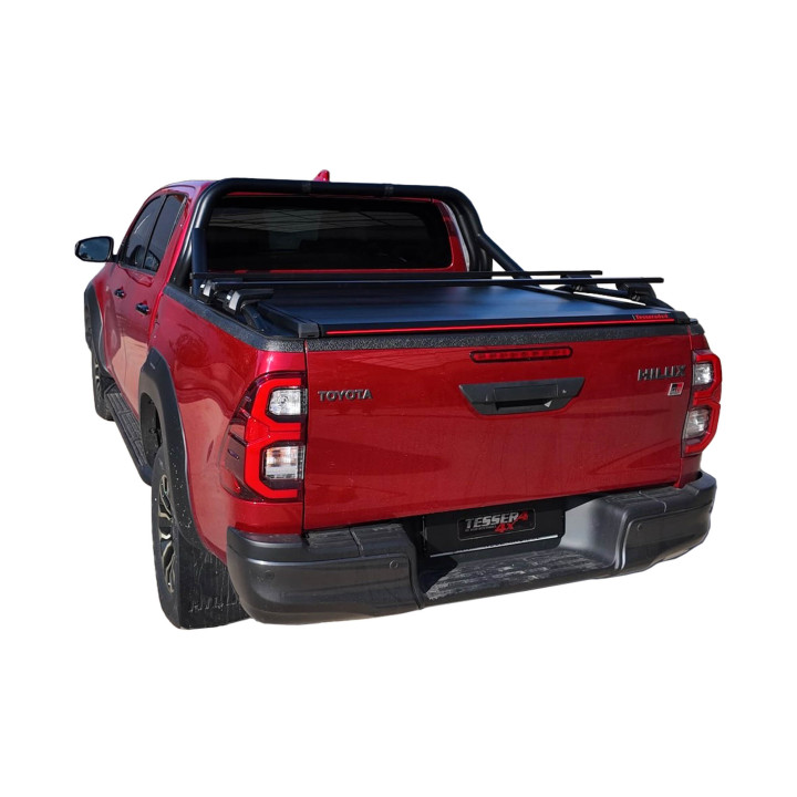 Manual Roll Top Tonneau Bed Cover, Tessera 4x4 SE, Toyota Hilux Double Cab 2016 - 2026 - EDK.ro