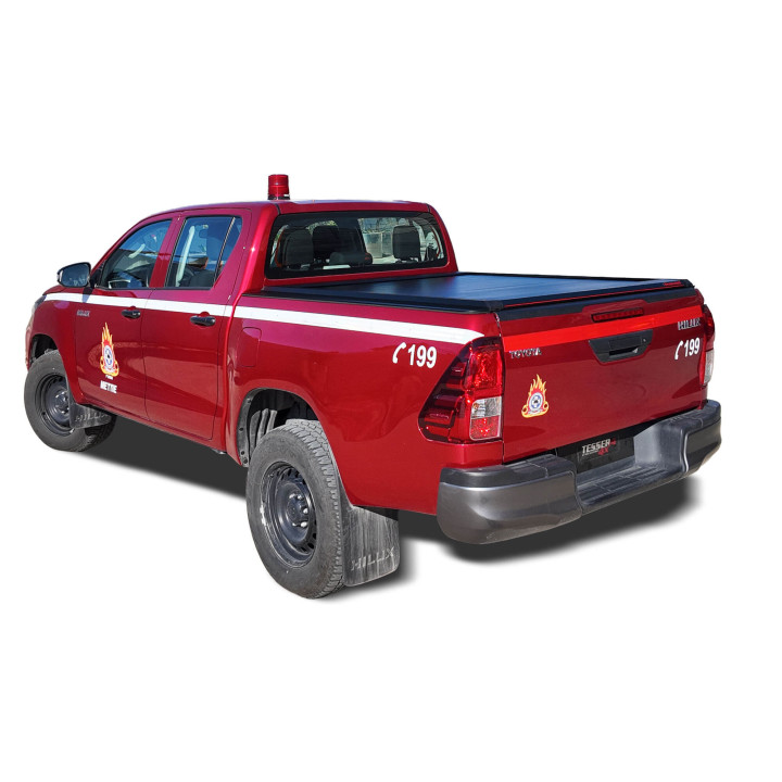 Manual Roll Top Tonneau Bed Cover, Tessera 4x4 SE, Toyota Hilux Double Cab 2016 - 2026 - EDK.ro