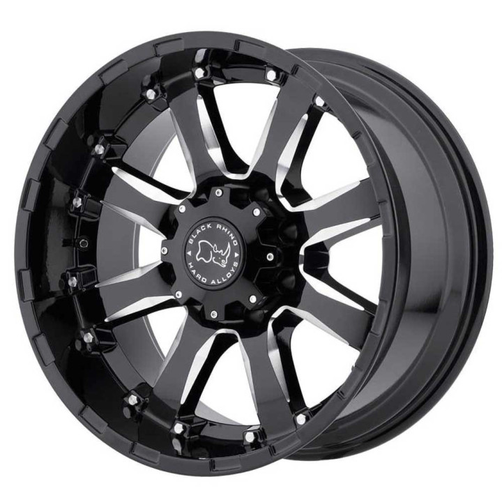 Jantă de Aluminiu, Black Rhino SIERRA, 20x9.0, ET 12, 6x135, 87.1, Negru - EDK.ro