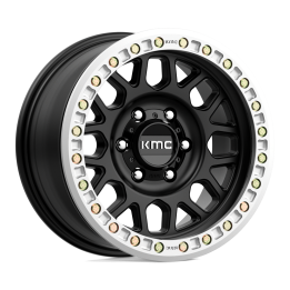 Jantă de Aluminiu, KMC KM234 GRENADE DESERT Beadlock, 17x8.5, ET 0, 6x135, 87.1, Negru - EDK.ro