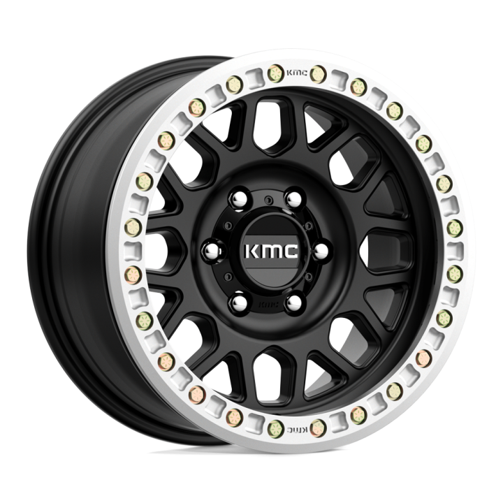 Alloy Wheel, KMC KM234 GRENADE DESERT Beadlock, 17x8.5, ET 0, 6x135, 87.1, Black - EDK.ro