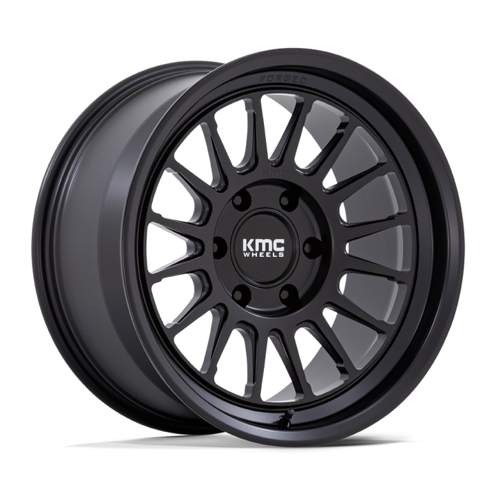 Alloy Wheel, KMC KM447 IMPACT FORGED Monoblock, 18x9.0, ET 18, 6x135, 87.1, Black - EDK.ro