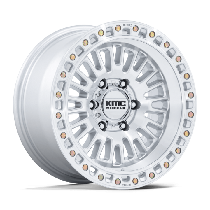 Jantă de Aluminiu, KMC KM554 AZTEC, 17x8.5, ET 0, 6x135, 87.1, Argintiu - EDK.ro