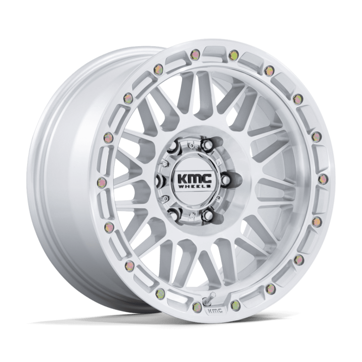 Jantă de Aluminiu, KMC KM555 ATTACK, 17x8.5, ET 0, 6x135, 87.1, Argintiu - EDK.ro