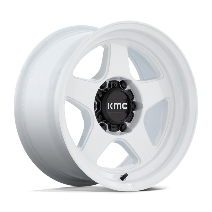 Alloy Wheel, KMC KM728 LOBO, 17x8.5, ET -10, 6x135, 87.1, White - EDK.ro