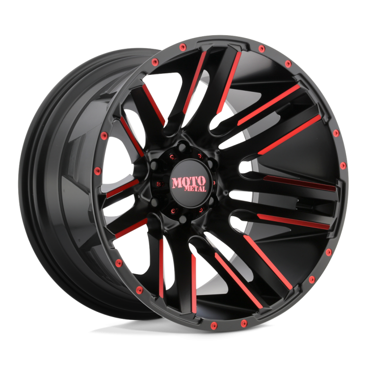 Alloy Wheel, MOTO Metal MO978 RAZOR, 20x10.0, ET -24, 6x135, 87.1, Black - EDK.ro