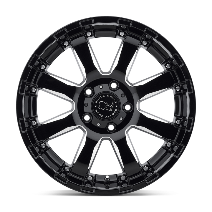 Alloy Wheel, Black Rhino SIERRA, 17x9.0, ET 12, 6x135, 87.1, Black - EDK.ro
