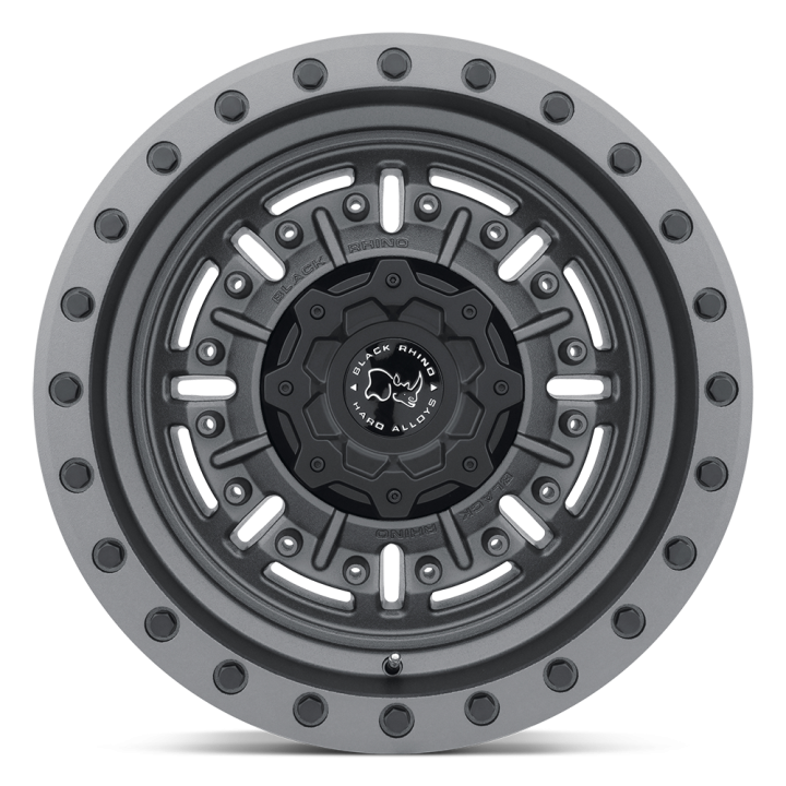 Jantă de Aluminiu, Black Rhino ABRAMS, 17x8.5, ET -18, 6x139.7, 112.1, Gri Metalizat - EDK.ro