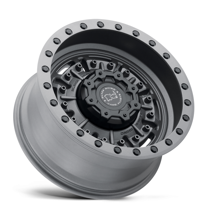 Jantă de Aluminiu, Black Rhino ABRAMS, 18x9.5, ET 12, 6x139.7, 112.1, Gri Metalizat - EDK.ro