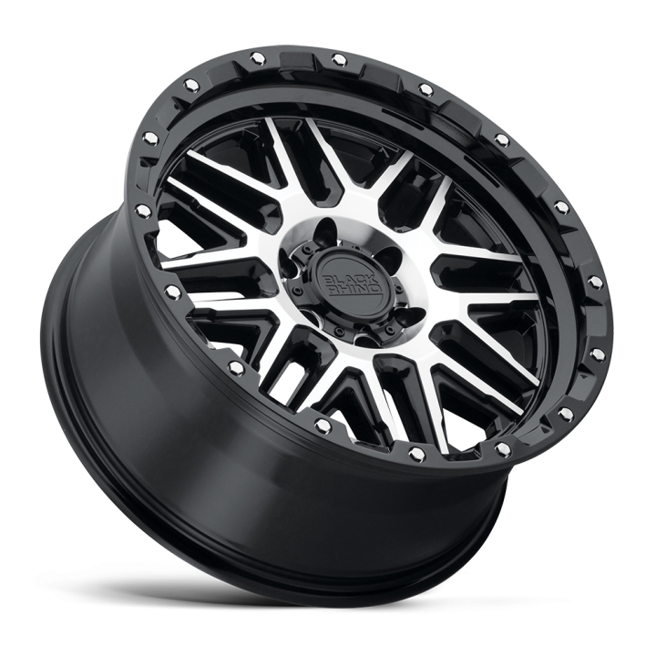 Alloy Wheel, Black Rhino ALAMO, 20x9.0, ET 12, 6x139.7, 112.1, Black - EDK.ro