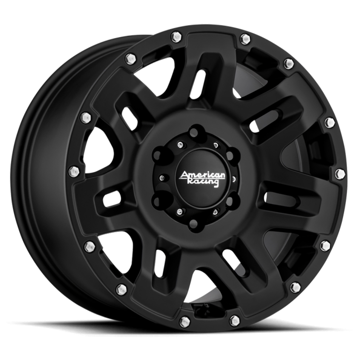 Alloy Wheel, American Racing AR200, 18x8.5, ET 15, 6x139.7, 106.1, Black - EDK.ro