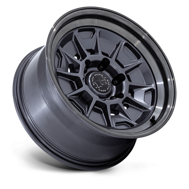 Jantă de Aluminiu, Black Rhino BR021 MONDO, 17x8.5, ET 20, 6x139.7, 106.1, Gri Metalizat - EDK.ro
