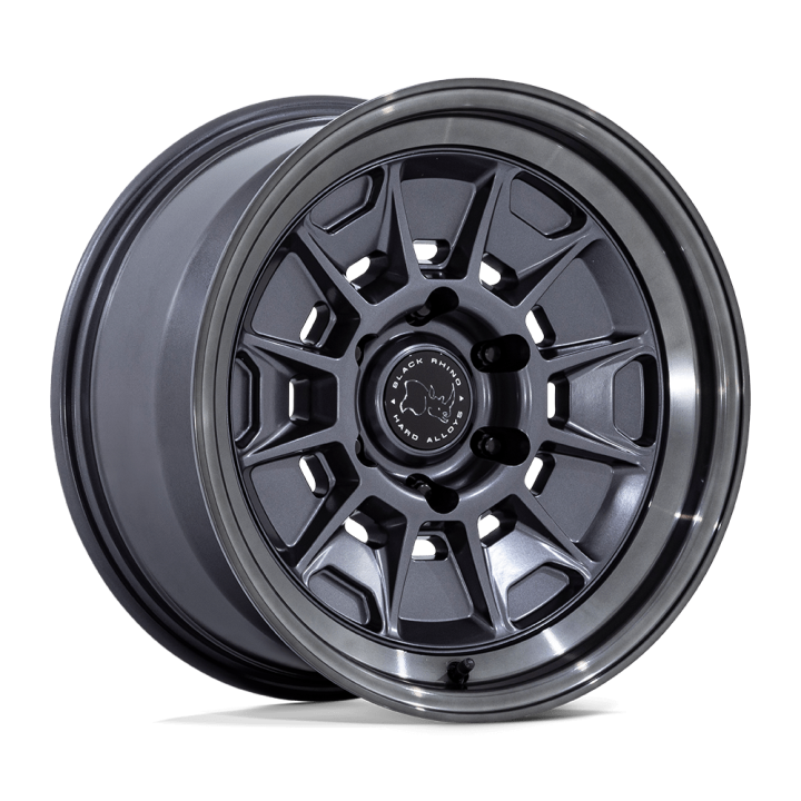 Jantă de Aluminiu, Black Rhino BR021 MONDO, 18x9.0, ET 12, 6x139.7, 106.1, Gri Metalizat - EDK.ro