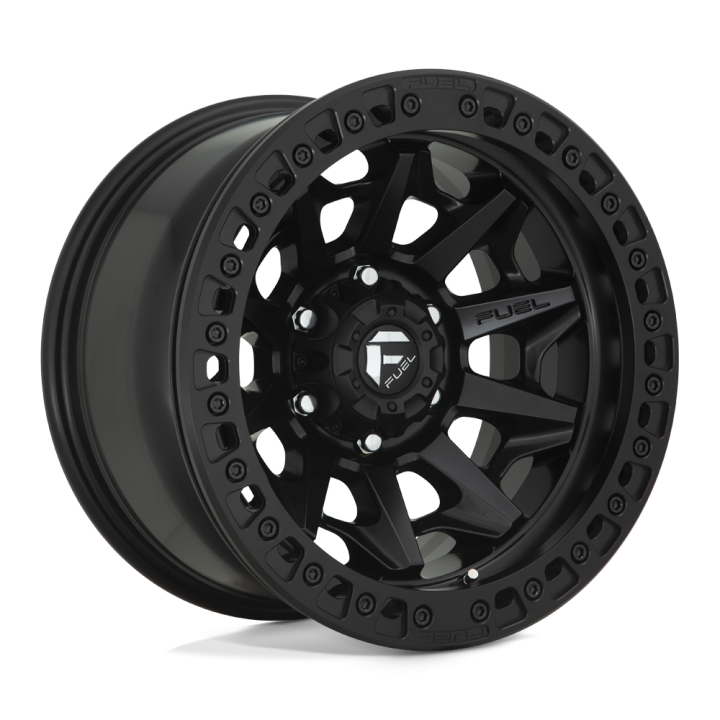 Alloy Wheel, FUEL D114 COVERT Beadlock, 17x9.0, ET -15, 6x139.7, 106.1, Black - EDK.ro