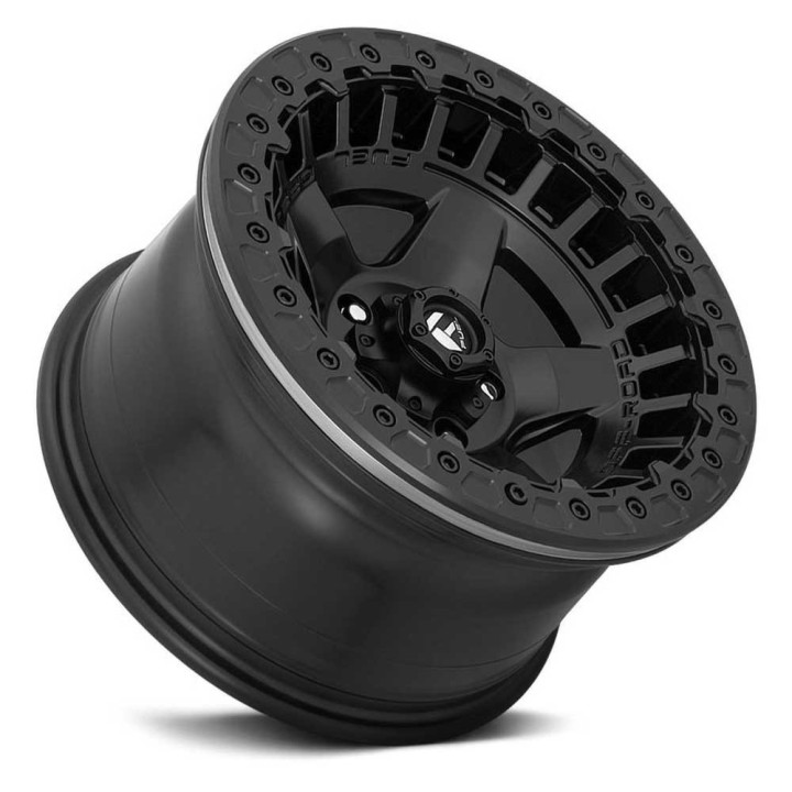 Alloy Wheel, FUEL D118 WARP Beadlock, 17x9.0, ET -15, 6x139.7, 106.1, Black - EDK.ro