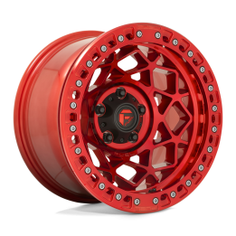 Jantă de Aluminiu, FUEL D121 UNIT Beadlock, 17x9.0, ET -15, 6x139.7, 106.1, Roșu - EDK.ro
