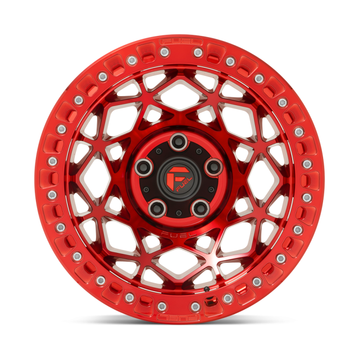 Alloy Wheel, FUEL D121 UNIT Beadlock, 17x9.0, ET -15, 6x139.7, 106.1, Red - EDK.ro