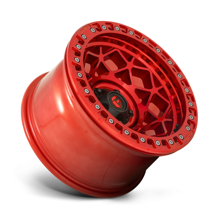Jantă de Aluminiu, FUEL D121 UNIT Beadlock, 17x9.0, ET -15, 6x139.7, 106.1, Roșu - EDK.ro