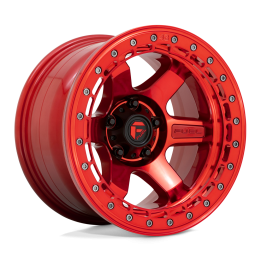 Jantă de Aluminiu, FUEL D123 BLOCK Beadlock, 17x8.5, ET 0, 6x139.7, 106.1, Roșu - EDK.ro