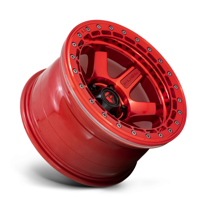 Jantă de Aluminiu, FUEL D123 BLOCK Beadlock, 17x8.5, ET 0, 6x139.7, 106.1, Roșu - EDK.ro