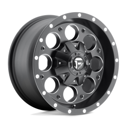Alloy Wheel, FUEL D525 REVOLVER, 16x8.0, ET 1, 6x139.7, 108, Black - EDK.ro