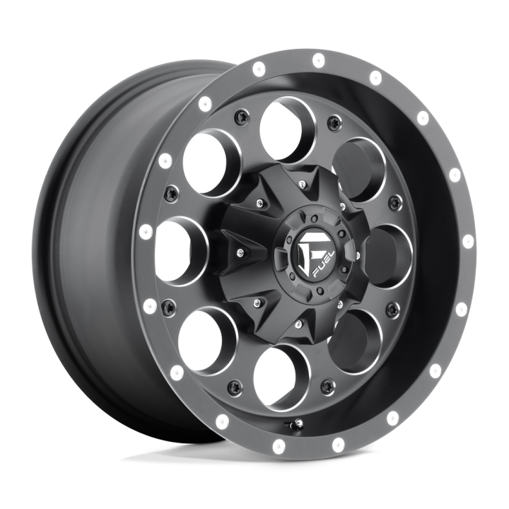Jantă de Aluminiu, FUEL D525 REVOLVER, 16x8.0, ET 1, 6x139.7, 108, Negru - EDK.ro