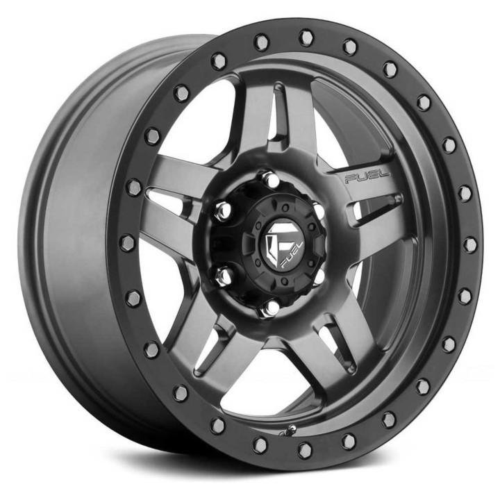 Alloy Wheel, FUEL D558 ANZA, 20x9.0, ET 19, 6x139.7, 106.1, Black - EDK.ro