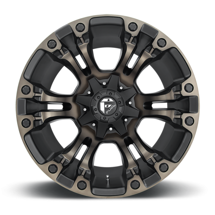 Jantă de Aluminiu, FUEL D569 VAPOR, 17x9.0, ET 20, 6x139.7, 106.1, Negru - EDK.ro