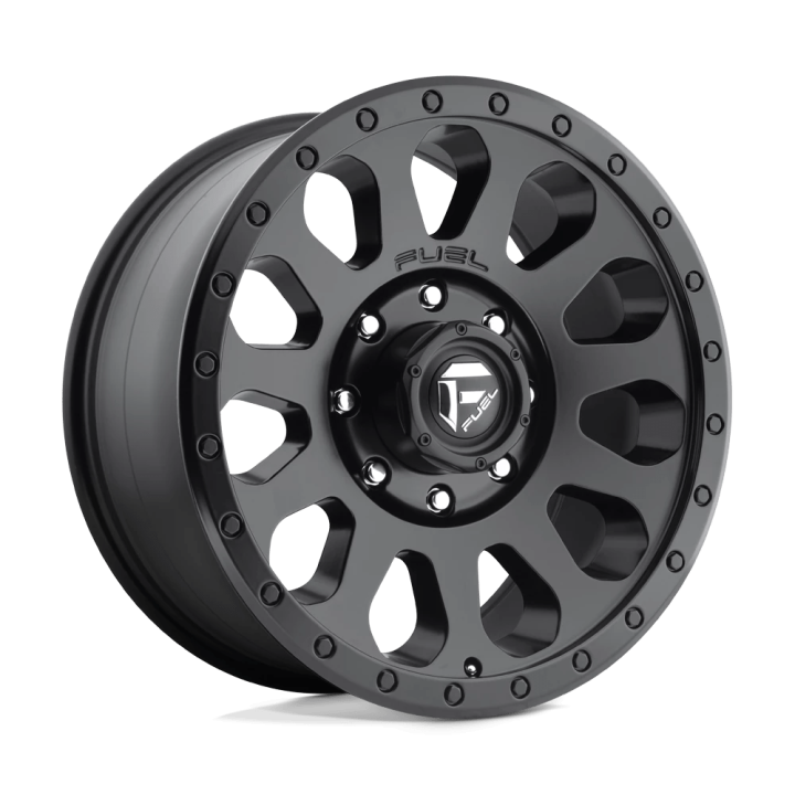Alloy Wheel, FUEL D579 VECTOR, 18x9.0, ET 1, 6x139.7, 108, Black - EDK.ro