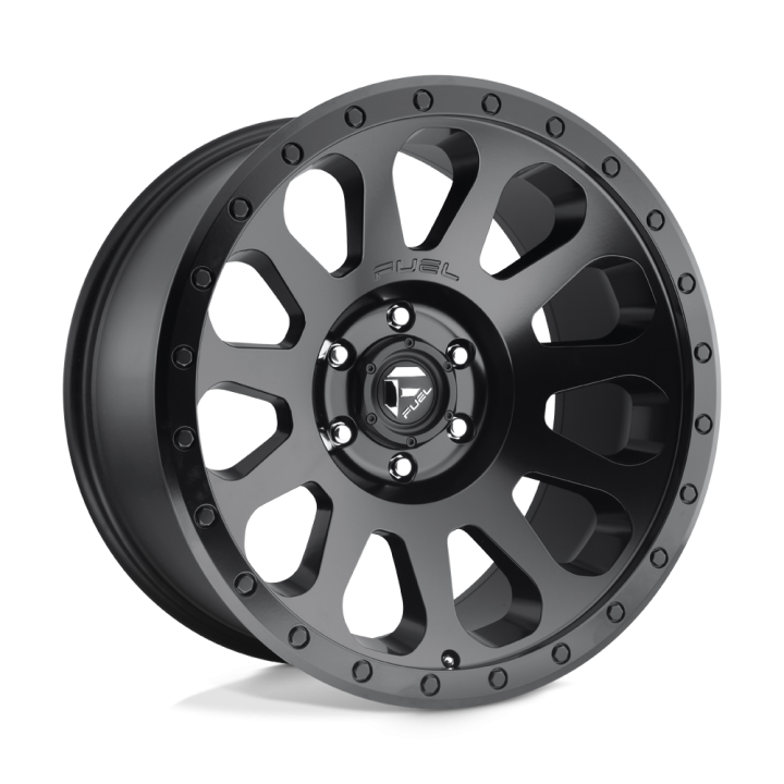 Jantă de Aluminiu, FUEL D579 VECTOR, 20x10.0, ET -18, 6x139.7, 108, Negru - EDK.ro