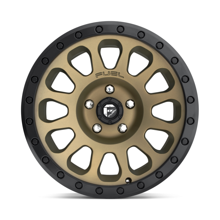 Alloy Wheel, FUEL D600 VECTOR, 17x9.0, ET -12, 6x139.7, 108, Black - EDK.ro