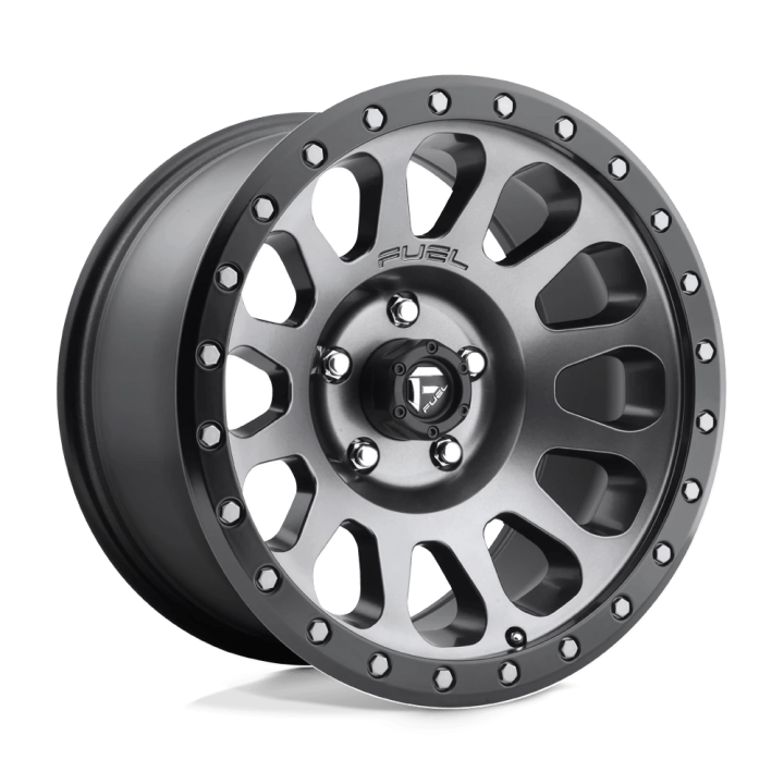 Jantă de Aluminiu, FUEL D601 VECTOR, 17x8.5, ET 7, 6x139.7, 108, Negru - EDK.ro